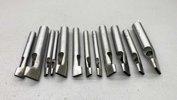 Leather Oblong Punches Set Of Twelve In New Condition
