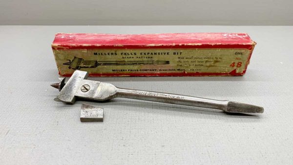 Millers Falls No 48 Expansive Bit With Two Cutters Sizes 7/8 to 1 3/4 and 1 3/4 to 3"