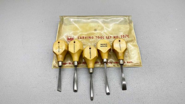 Millers Falls Carving Tool Set Of Five Pieces