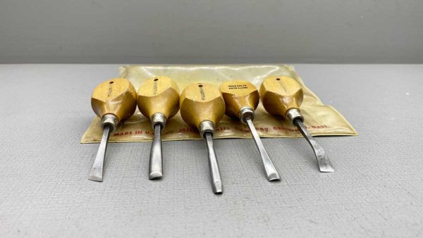 Millers Falls Carving Tool Set Of Five Pieces