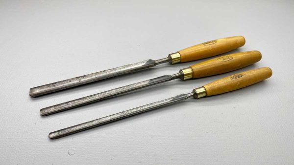 Three Marples Patternmakers Gouge Chisels