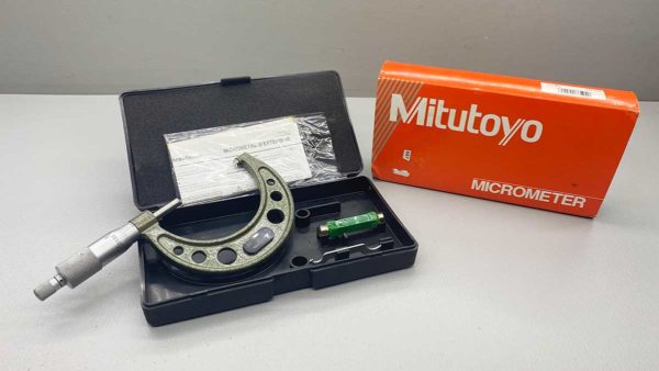 Mitutoyo Japan No 103-217 Micrometer covers sizes 2-3" and comes IOB