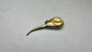 Brass Oil Can 4 1/2" Long With Small Nozzle - Uncleaned
