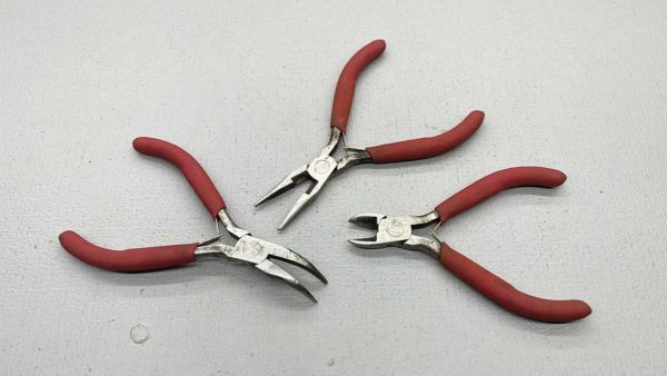 Set Of 3 American T E Pro Jeweller's Pliers all in good condition Spring Loaded
