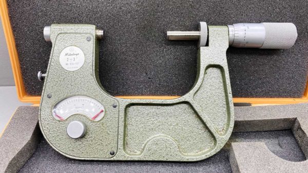 Mitutoyo Japan 510-107 2 - 3" Indicating Micrometer In Good Condition