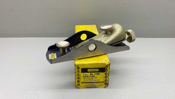 Stanley USA 118 Block Plane Very Little Used With Logo In Good Condition