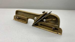 Brass Rabbet Plane Patent Applied For Uncleaned