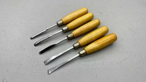 Set Of Five Italian Carving Chisels