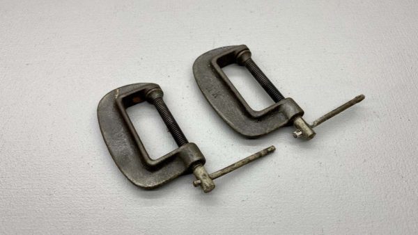 Pair Of 2" G Clamps In Good Condition