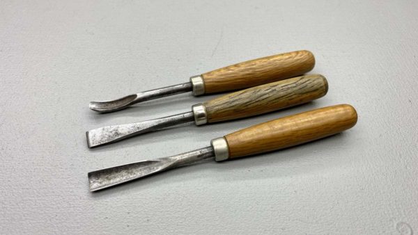 Three Piece Chisel Set 6 1/2" Long No's 1 - 3 and 4