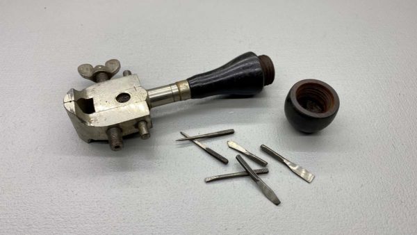 Millers Falls USA Hand Vice With Rosewood Handle