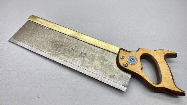 Saben Pax 14" Brass Backed Saw 14 TPI In Good Condition  No Rust - Dried protective Lube which is smooth to touch