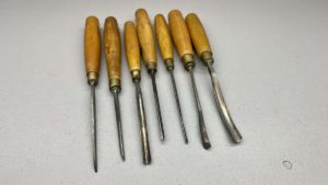 Assorted Chisel Set Good Makers Henry Taylor - Sorby In Good Condition