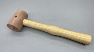 Leather Faced Mallet 2 Inches In Diameter 12" Long Overall NOS