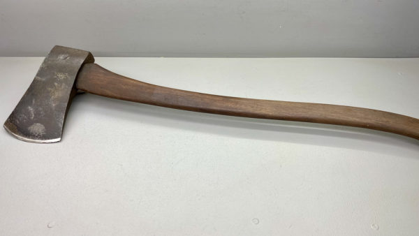 Early Axe And Handle Maker Is Worn Very Heavy For Size With Fantastic Early Thin Handle has a 4 1/2" Edge.