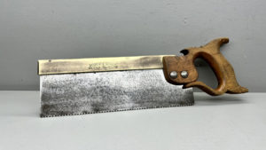 Robert Sorby Brass Backed Saw 10" Long Edge Very slight pitting smooth to the touch