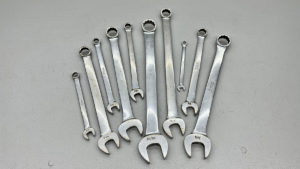 Snap On 10 Piece Open Ring Spanners In Top Condition