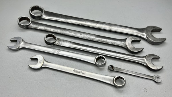 BluePoint Open Ring Spanners Made In USA - Sizes 1 1/4", 1 1/16", 15/16", 13/16", 3/4" and 3/8"
