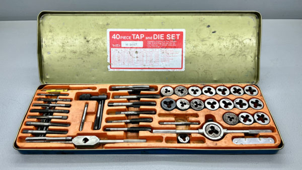 Tap And Die Set With Extra Pieces In Good Condition