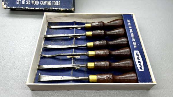 Marples Carving Chisels No 152 In Good Condition IOB