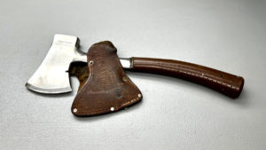 Great Neck Hatchet With Leather Embossed Sheath Made In USA In Good Condition