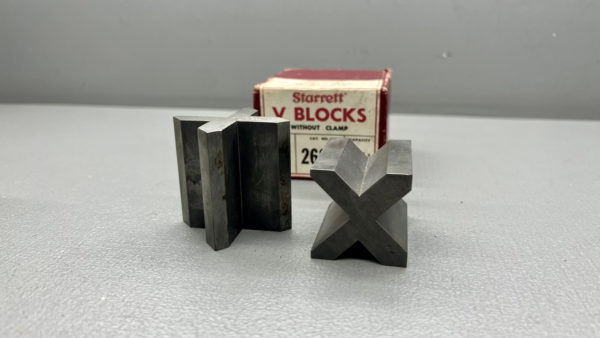 Starrett V Blocks One Pair 1 1/8" Capacity In New Condition