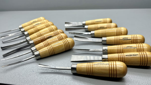 Carving Chisel Set 14Pc From Japan Woodworker In New Condition - Solid