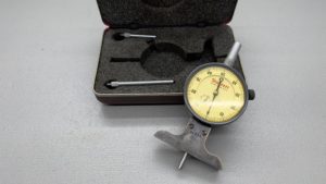 Starrett No 644 Depth Gauge With 3 Extensions In Good Condition