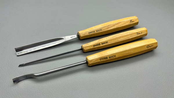 Swiss Made Gouge Chisels In Top Condition 3mm - 8mm and 14mm