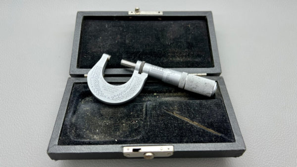 Starrett USA No 231FX 0-1″ Micrometer IOB With Carbide Tips