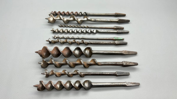 Selection Of Auger Bits Good Sizes 4,5,6,8,11,14,15,16,18 & 7/16"