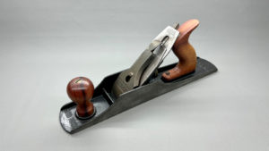 Stanley Bedrock Bench Plane No 605C Pat'd With Corrugated Base and Rule & Level Cutter