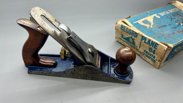 Record No 4 Bench Plane With A 2" Cutter In Good Condition with Logo IOB Uncleaned 