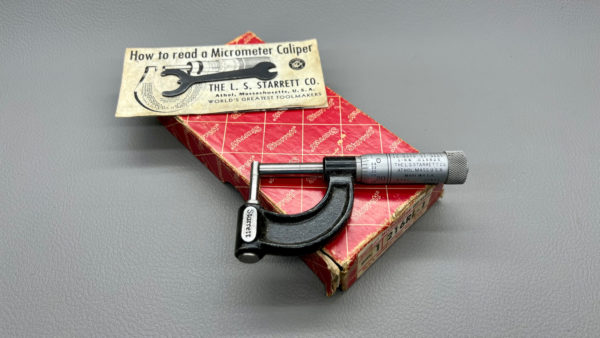 Starrett No 569 Anvil Style Micrometer