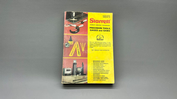 Starrett Precision Tools Gages & Saws 2nd Edition Catalog No 28