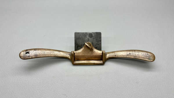 Brass Flat Face Spokeshave 50mm Quality Cutter In Good Condition