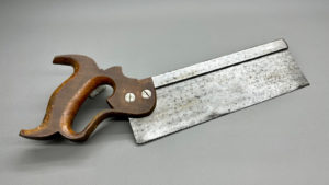Vintage Backed Saw With A 10" Edge 