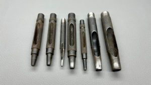 Seven Leather Hole Punches In Good Condition - Sidchrome