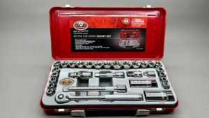 SCA 30Pc 3/8"Drive Metric And Af Socket Set In As New Condition