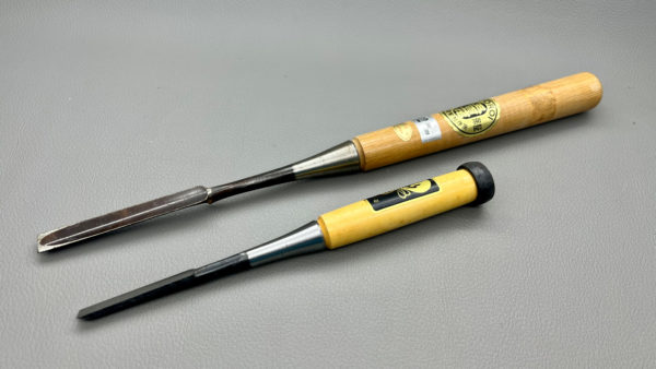 Pair Of Japanese Chisels 12mm & 9mm In Good Condition Not Rust Dried Lube