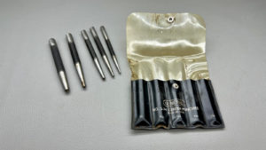 General S-74 Centre Punch Set Sizes - 1/4' - 5/32" - 9/64" - 3/32" and 1/16" In Good Condition