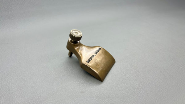 Bristol Design Sold Brass Infill Cap 2 1/4" Wide In Top Condition