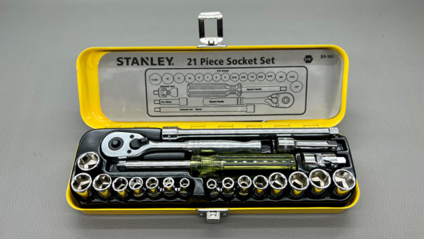 Stanley No 90-507 1/4" Drive 21 Pc Socket Set In New Condition