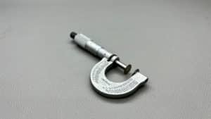 Starrett No 256 Disc-Type Micrometer 0 -1" In Good Condition