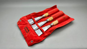 AMT Fishtail Chisel Set In Good Condition 250mm x 50mm Each with an increasing Gouge