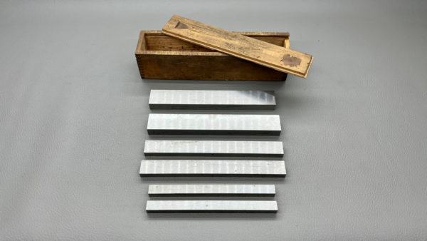 Set of 3 Parallels In Sizes 3/8" - 5/8"- 7/8" In wooden Boxed, Very Clean