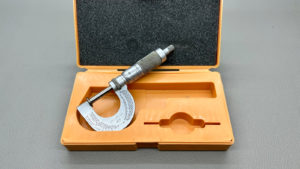 Brown & Sharpe 0-1" Disc Micrometer In Good Condition With Ratchet Stop