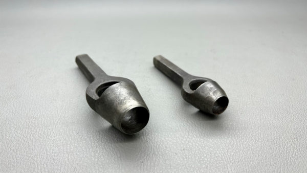 Priory Round Punches 7/8 And 5/8" Made In England In Good Condition