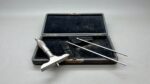 Starrett No 440-A Depth Gauge Ratchet Stop 5 & 6" Extensions In Good Condition IOB