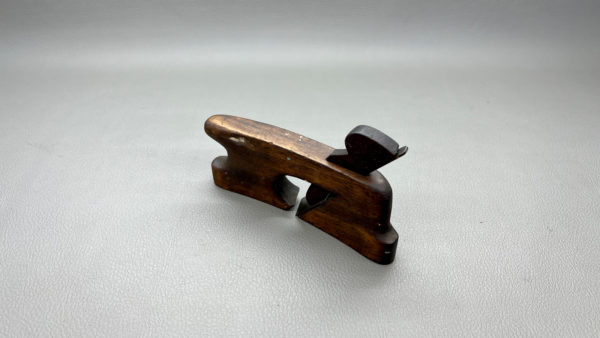 Rare Miniature Curved Wood Plane Skew 3/4" Cutter In Good Condition